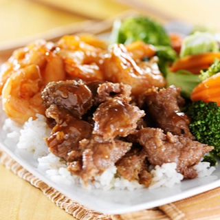 Beef and Shrimp Teriyaki